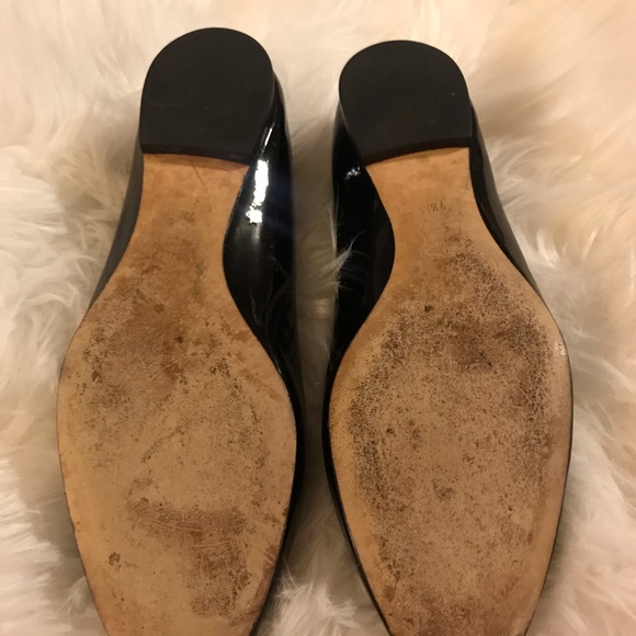 Tory Burch Claire Patent Leather ballet flat. Color is perfect black, Size 7.5 - Picture 7 of 10